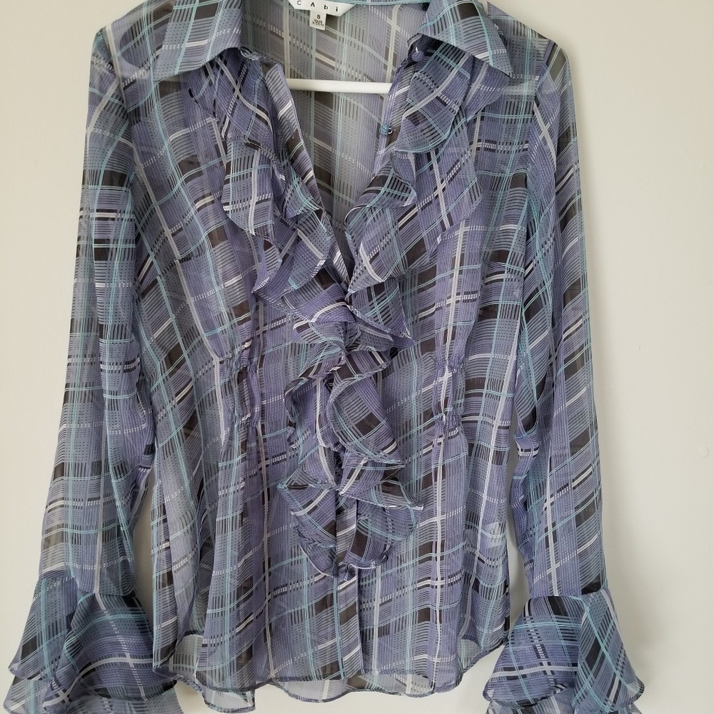 Cabi ruffle blouse